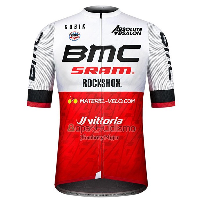 Bmc Ropa Ciclismo Culotte Corto 2021 Mangas Cortas Blanco Rojo